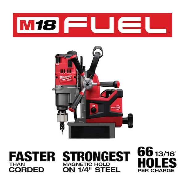 M18 FUEL 18V Lithium-Ion Brushless Cordless 1-1/2 in. Lineman Magnetic Drill High Demand Kit w/ Two 8.0Ah Batteries
