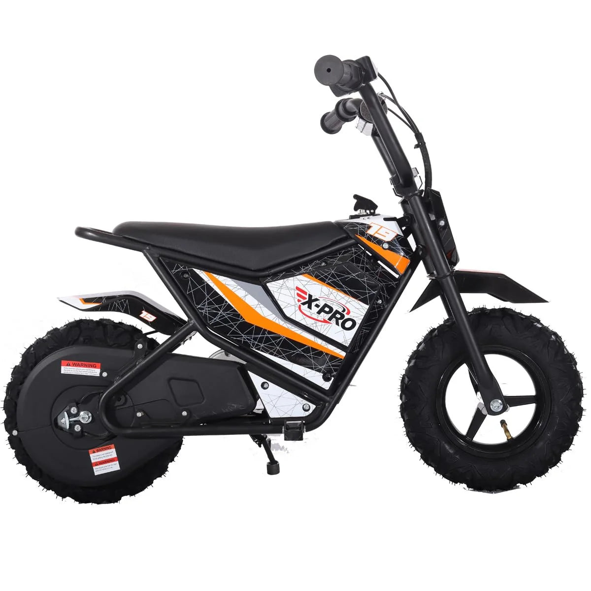 X - Pro XP250E 250W 24V Electric Dirt Bike with Chain Drive! 6.5" Wheels! Rear Disc Brakes!