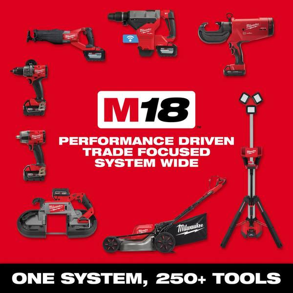 M18 FUEL 18-Volt Lithium Ion Brushless Cordless Combo Kit (2-Tool) with 2 Batteries. Charger and AC/DC LED Flood Light