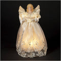 Ksa 10" Lighted Seasons of Elegnace Angel Christmas Tree Topper - Clear Lights