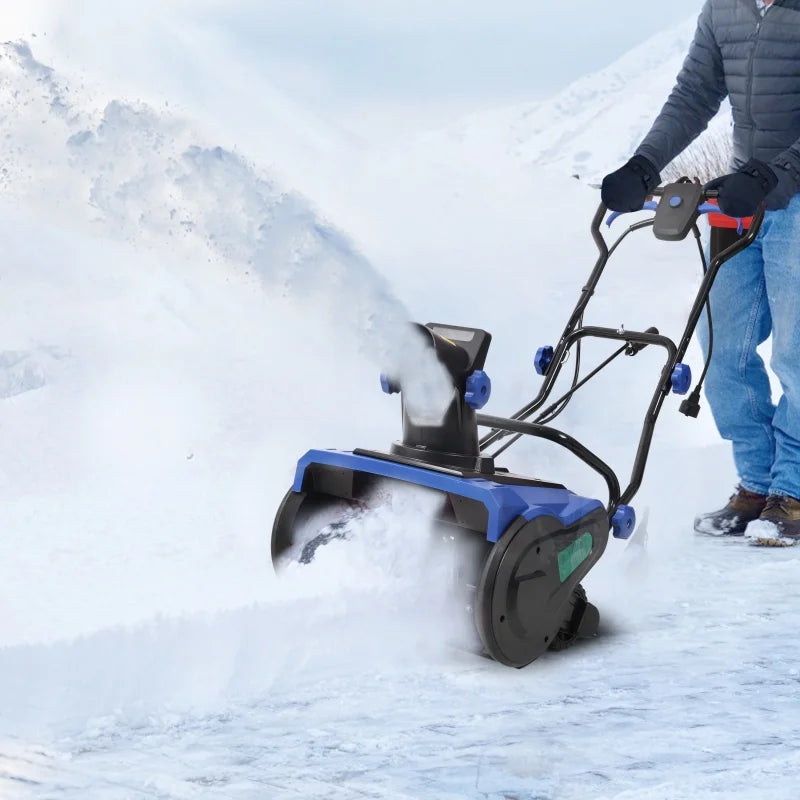 20 in Corded Electric Snow Thrower with LED, 120V/60HZ, 15 Amp Motor, 30FT Throwing Distance