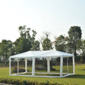 Outsunny 10' x 20' Gazebo Canopy Cover Tent with Removable Mesh Side Walls - Green