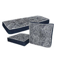 Home Fashions International 3PC O'Banana Leaves Outdoor Cushion Set Navy
