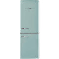 Unique Classic Retro 21.6 in. 7 Cu. ft. Retro Bottom Freezer Refrigerator in Ocean Mist Turquoise, Energy Star