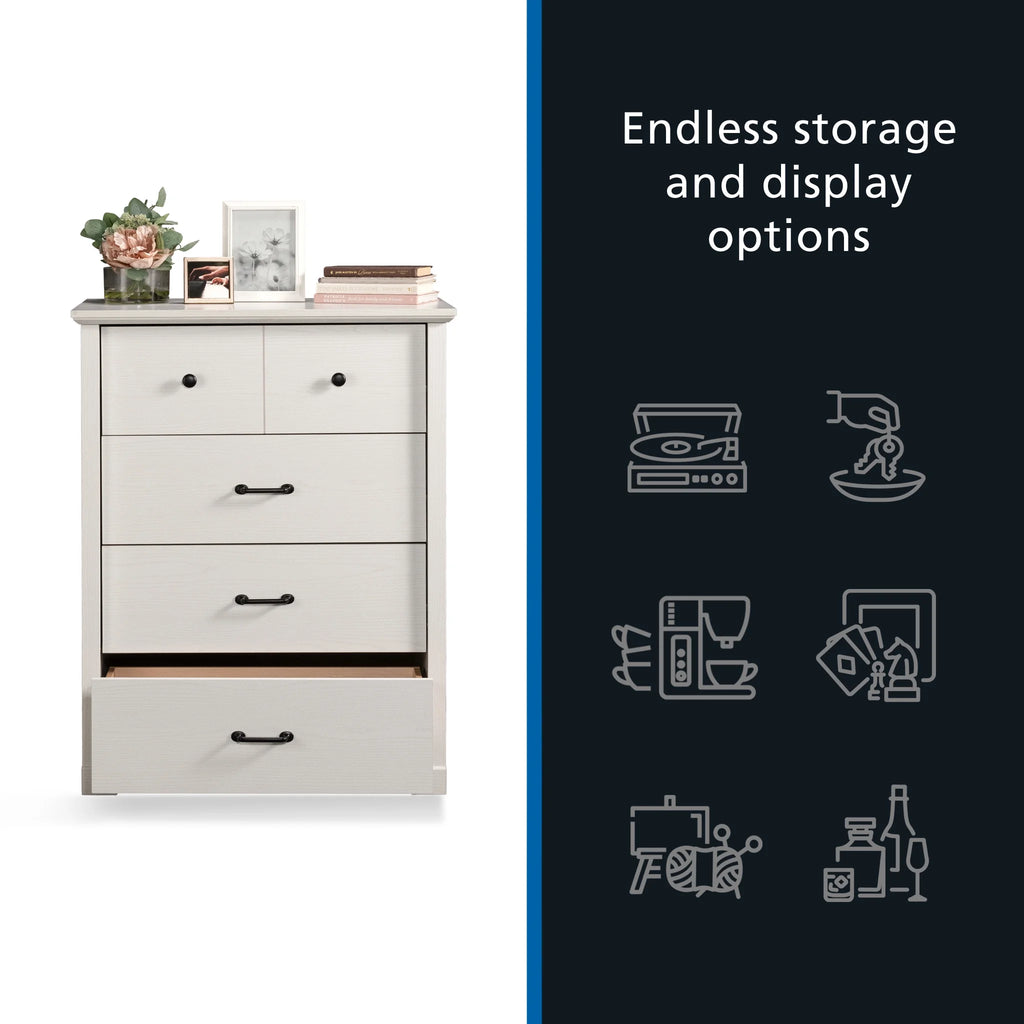 Mainstays Harrington 4 Drawer Dresser, Washed Oak Finish