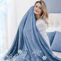 CHOSHOME Cooling Blanket for Hot Sleepers Lightweight Summer Cold Thin, Blue