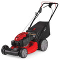 M275 159cc 21Inch 3in1 HighWheeled SelfPropelled FWD Gas Powered Lawn Mower. with Bagger. Red