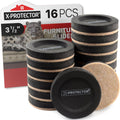X-Protector Heavy-Duty Furniture Sliders for Hard Floors 16 Pcs 3.5