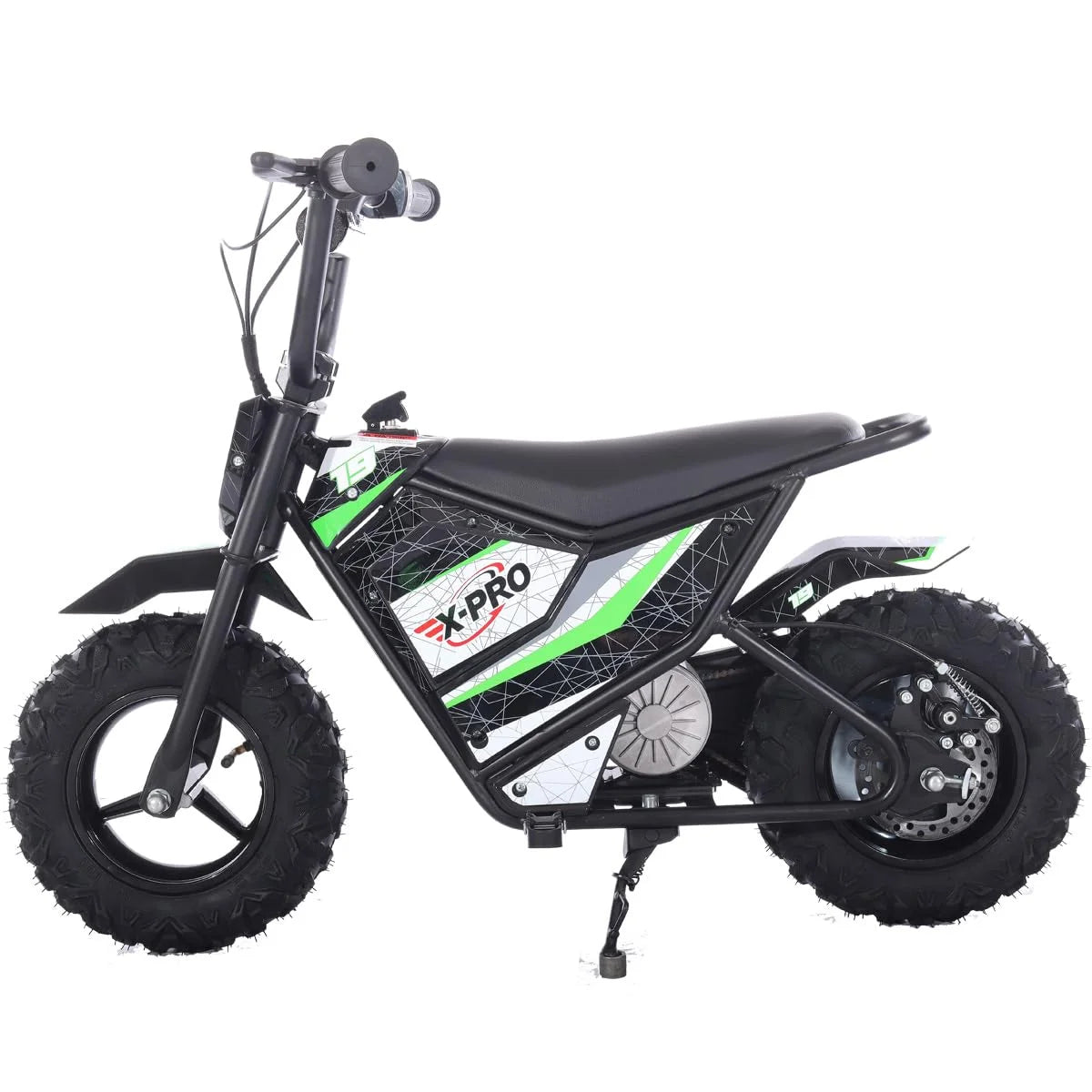 X - Pro XP250E 250W 24V Electric Dirt Bike with Chain Drive! 6.5" Wheels! Rear Disc Brakes!