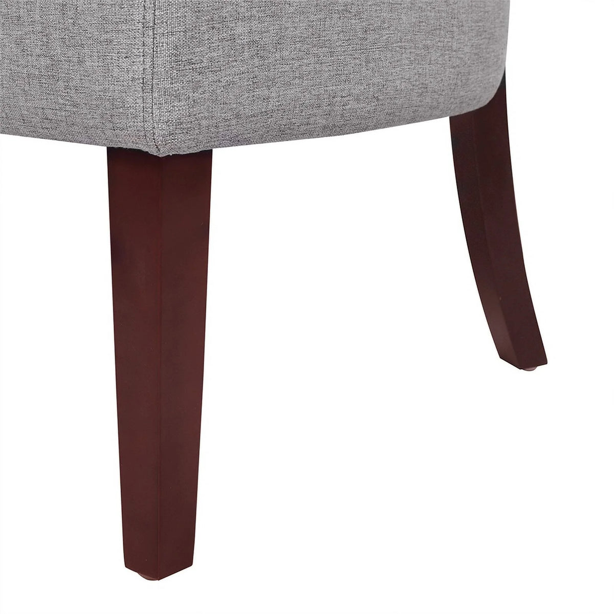 Jennifer Taylor Home Jared Roll Arm Tufted Polyester Fabric Bench, Sky Neutral Beige