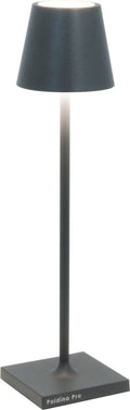 Zafferano Poldina Pro Micro Rechargeable Table Lamp - Dark Grey