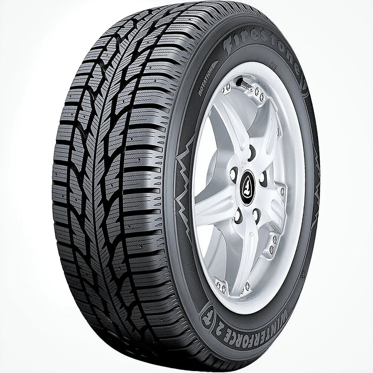 Set of 4 Firestone Winterforce 2 205/65R16 95S Winter Tires