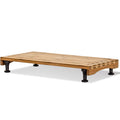 Prosumer's Choice Dual-purpose Bamboo Stovetop Cover Workspace and Countertop Cutting Board with Adjustable Legs