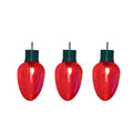 Holiday Time Giant Red LED Christmas Bulb, 14-Inches, Set of 3