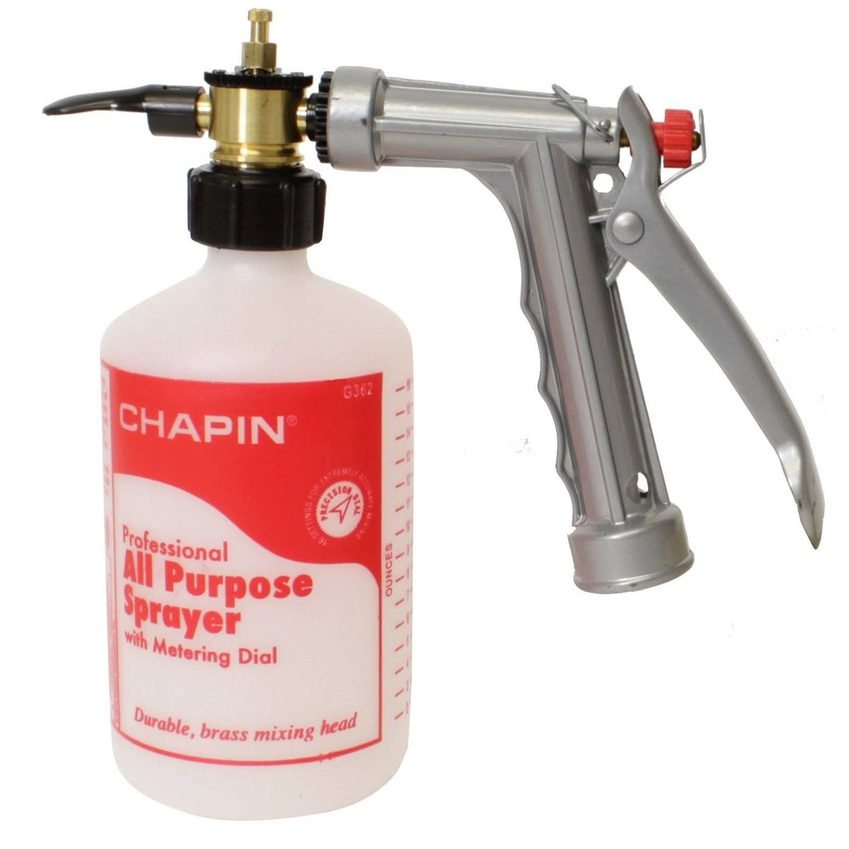 Chapin Mfg Chapin G362 All-Purpose Professional Hose End Sprayer With Metering Dial, 16 oz