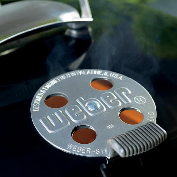 22 in. Performer Premium Charcoal Grill in Black with Built-In Thermometer and Digital Timer
