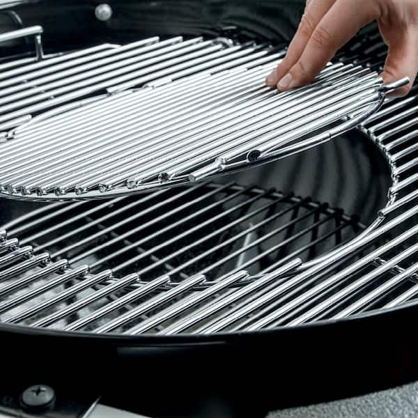 22 in. Performer Premium Charcoal Grill in Black with Built-In Thermometer and Digital Timer