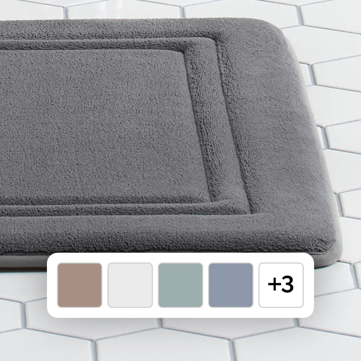 Member's Mark Quick-Dry Memory Foam Bath Mat, 24' x 36' -Brownstone