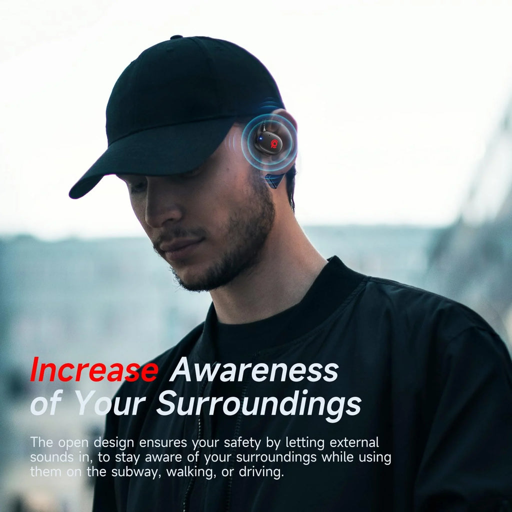 Open Ear Bluetooth Headphones Wireless Charging