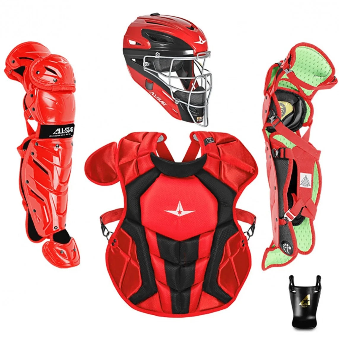 All - Star Sports S7 Axis Ages 12 - 16 Protective Baseball Catchers Gear, Navy