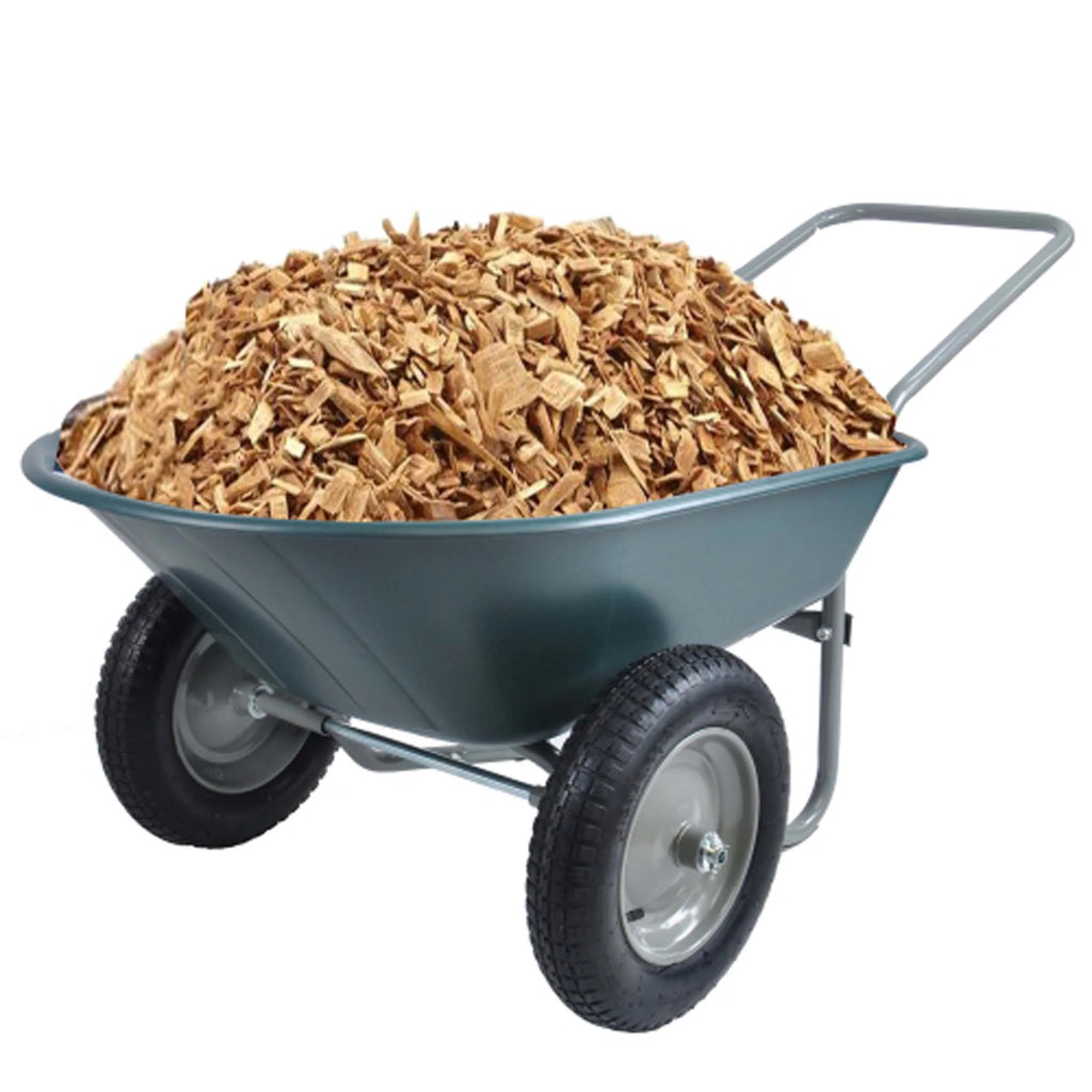 Chromacore Dual - Wheel Garden Cart, Heavy - Duty Yard Wheelbarrow for Garden 15 in Pneumatic Wheel