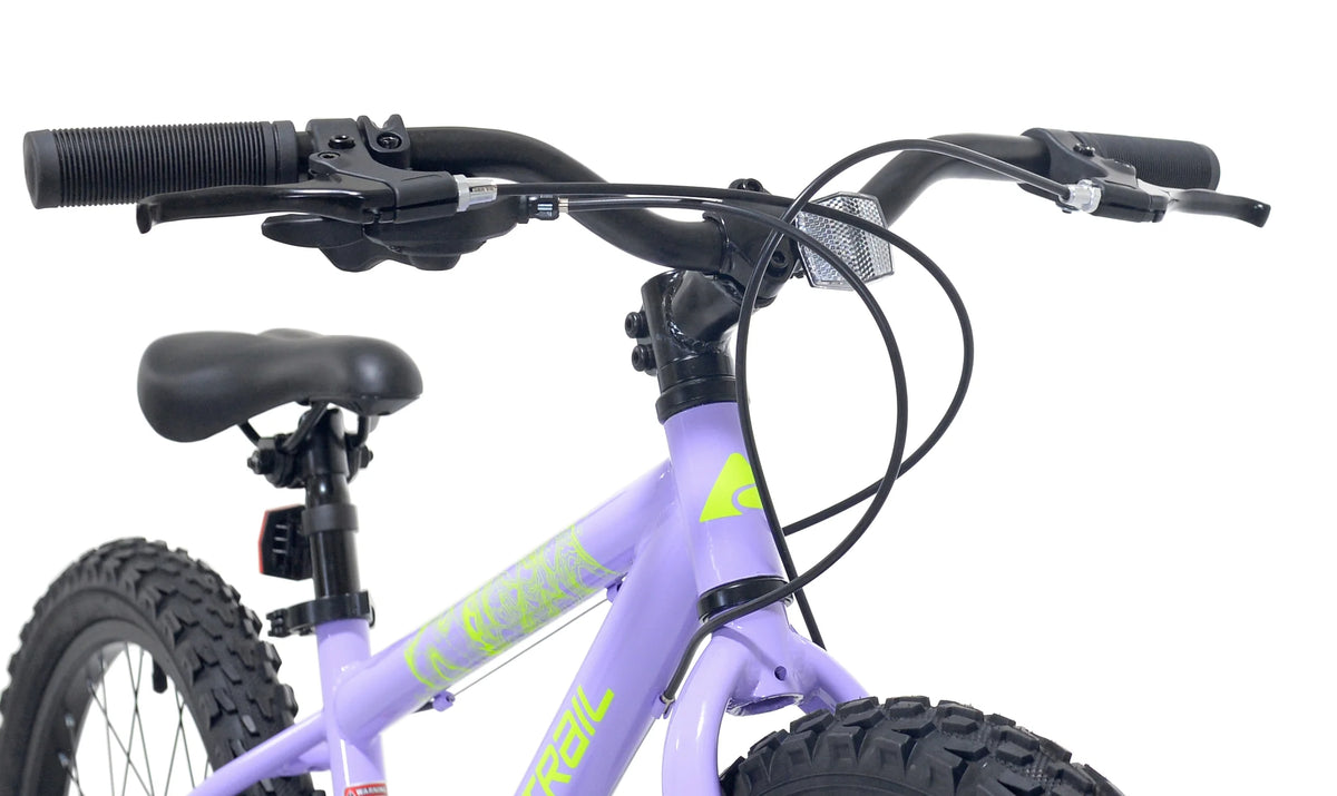 20" Ozark Trail Vibe Mountain Bicycle, 7 Speed, Fits Rider 3'11" - 4'4", Purple, Teen, Unisex