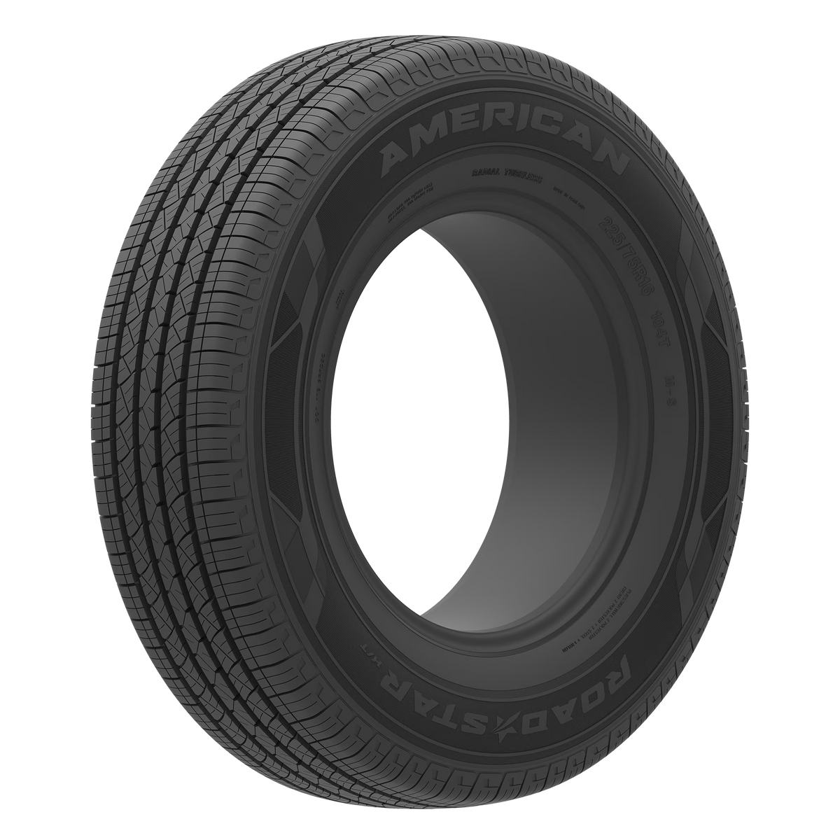 235/75R15 American Road Star H/T 109T XL Black Wall Tire
