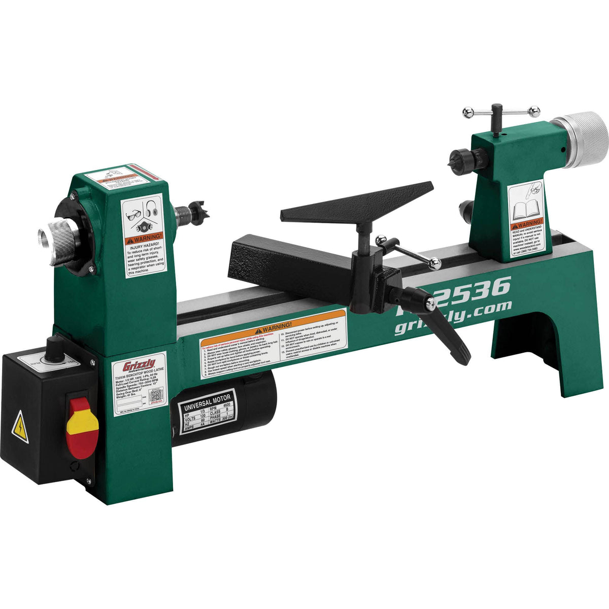 Grizzly 8" x 13" Benchtop Wood Lathe. T32536