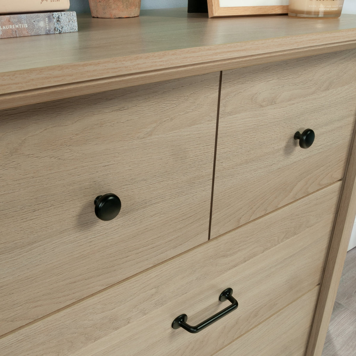 Mainstays Harrington 4 Drawer Dresser, Washed Oak Finish