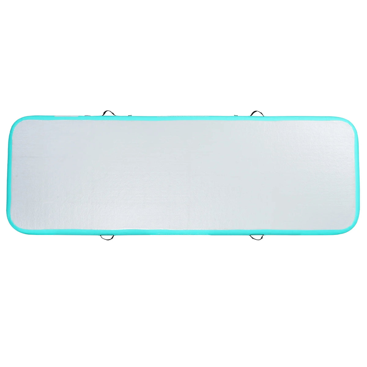 VEVOR Gymnastics Air Mat, 4 in Thickness Inflatable Gymnastics Tumbling Mat, Tumble Track with Electric Pump, Training Mats for Home Use/Gym/Yoga/Cheerleading/Beach/Park/Water, 10 Ft, Mint Green