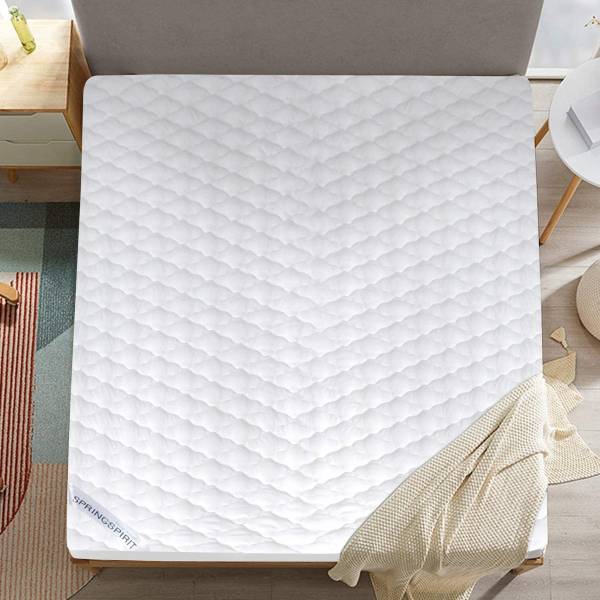 Fitted Microfiber Mattress Encasement. Full. Waterproof. Easy Care. Breathable