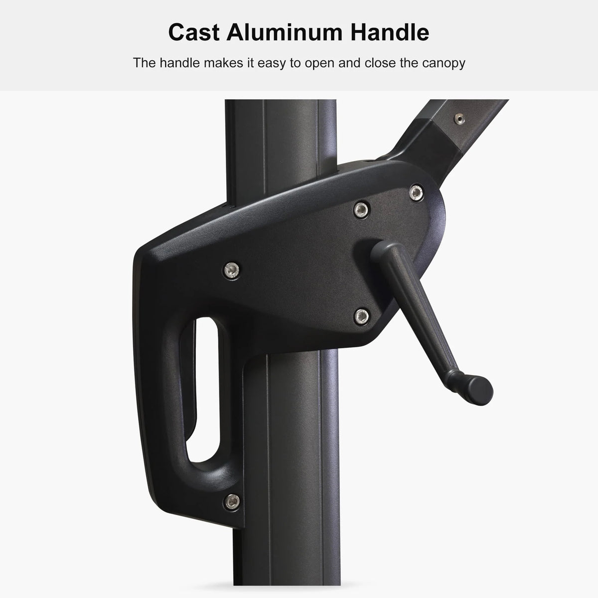 9' X 11.5' Patio Umbrella Outdoor Cantilever Rectangle Umbrella Aluminum Offset Umbrella