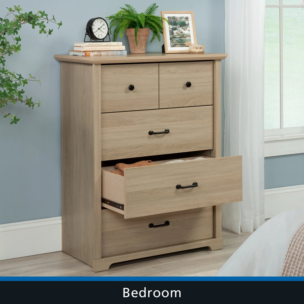 Mainstays Harrington 4 Drawer Dresser, Washed Oak Finish