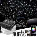 SUNKENET 20W Twinkle LED Fiber Optic Lights, Starlight Headliner Kit for Car Roof Decoration, Fiber Cable 400pcs of (0.03+0.04+0.06in)*9.8ft Star