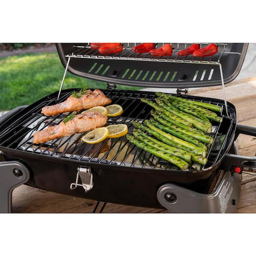 1-Burner Portable Propane Gas Table Top Grill in Black