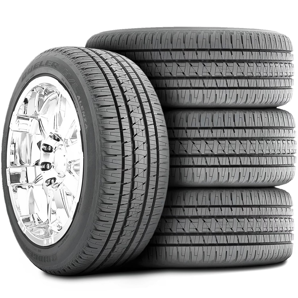 Set of 4 (FOUR) Bridgestone Dueler H/L Alenza 275/55R20 113H AS A/S All-Season Tires
