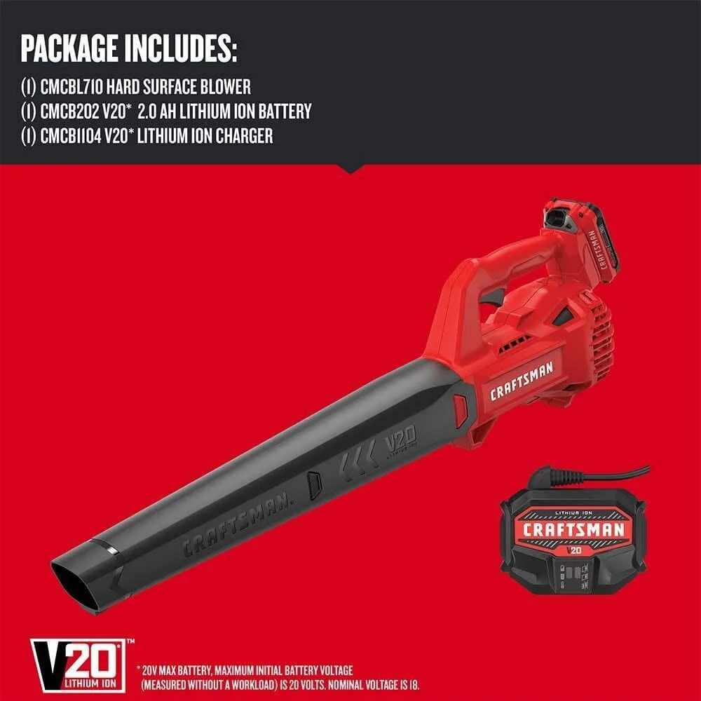 Craftsman V20* Cordless Hard Surface Blower 2ah Kit