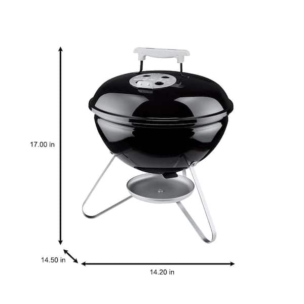 Smokey Joe Portable Charcoal Grill in Black