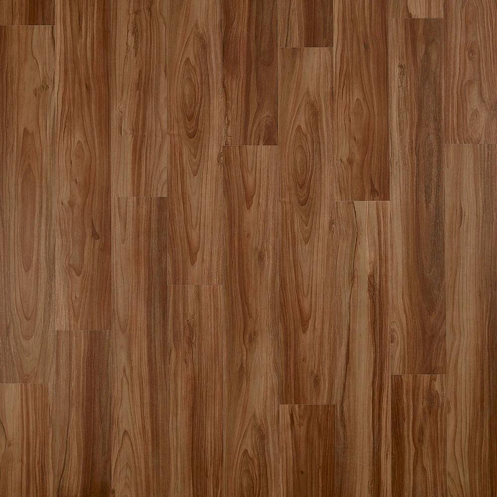 Pergo Duracraft +WetProtect Warm Amber Walnut 20-mil x 7-1/2-in W x 47-in L Waterproof Interlocking Luxury Vinyl Plank Flooring in Brown | LWP30-560