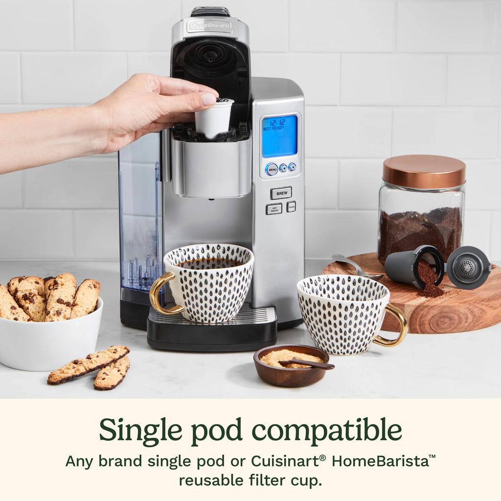 Cuisinart Premium Single Serve Brewer + Hot Water Coffee - Maker Combo