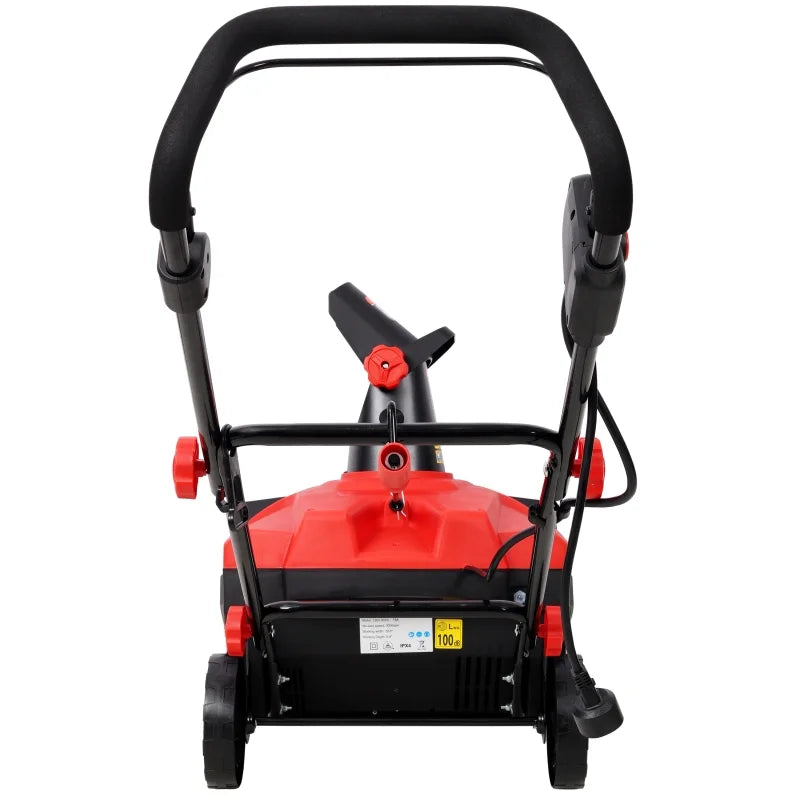 20 in Corded Electric Snow Thrower with LED, 120V/60HZ, 15 Amp Motor, 30FT Throwing Distance