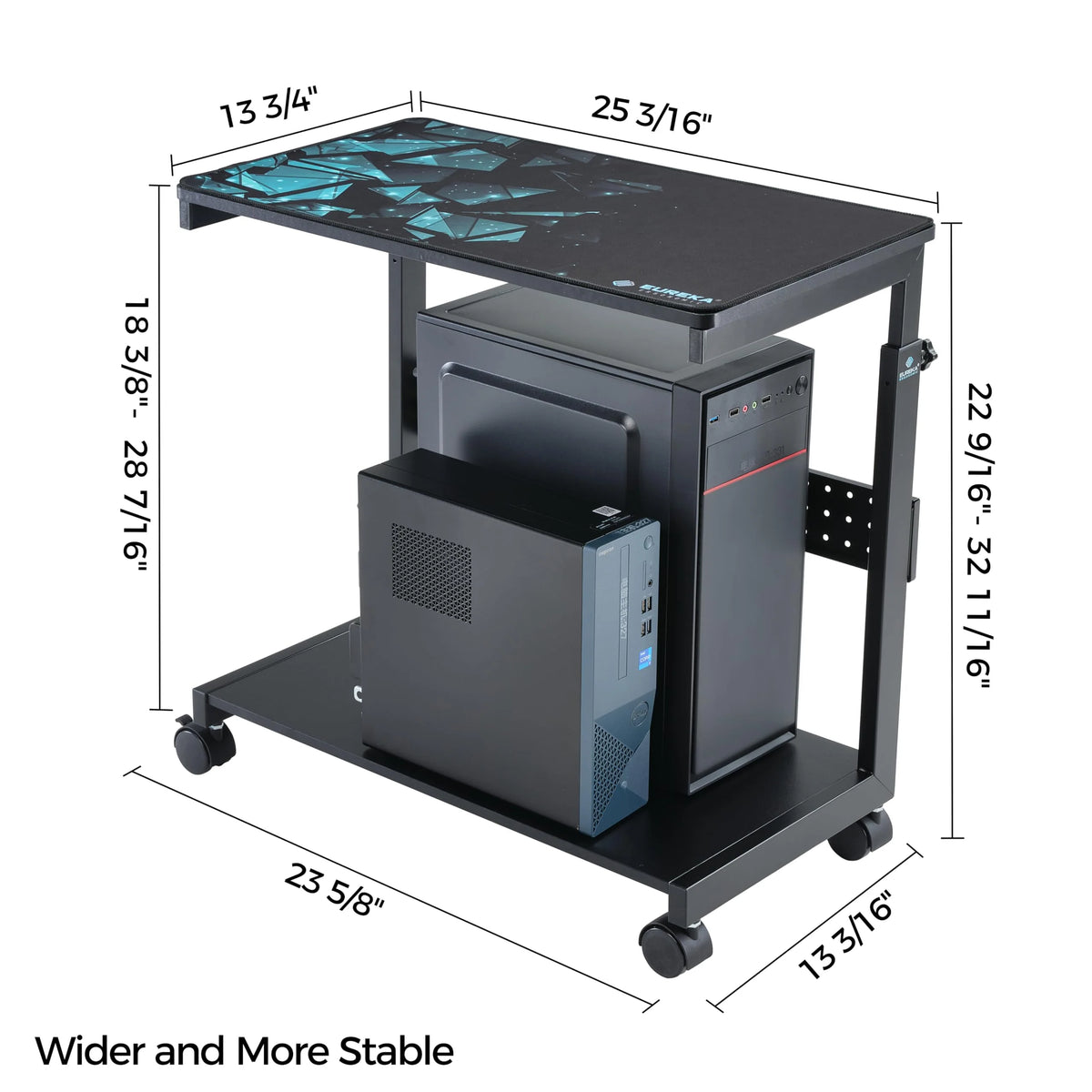 EUREKA ERGONOMIC Height Adjustable Computer Tower Stand