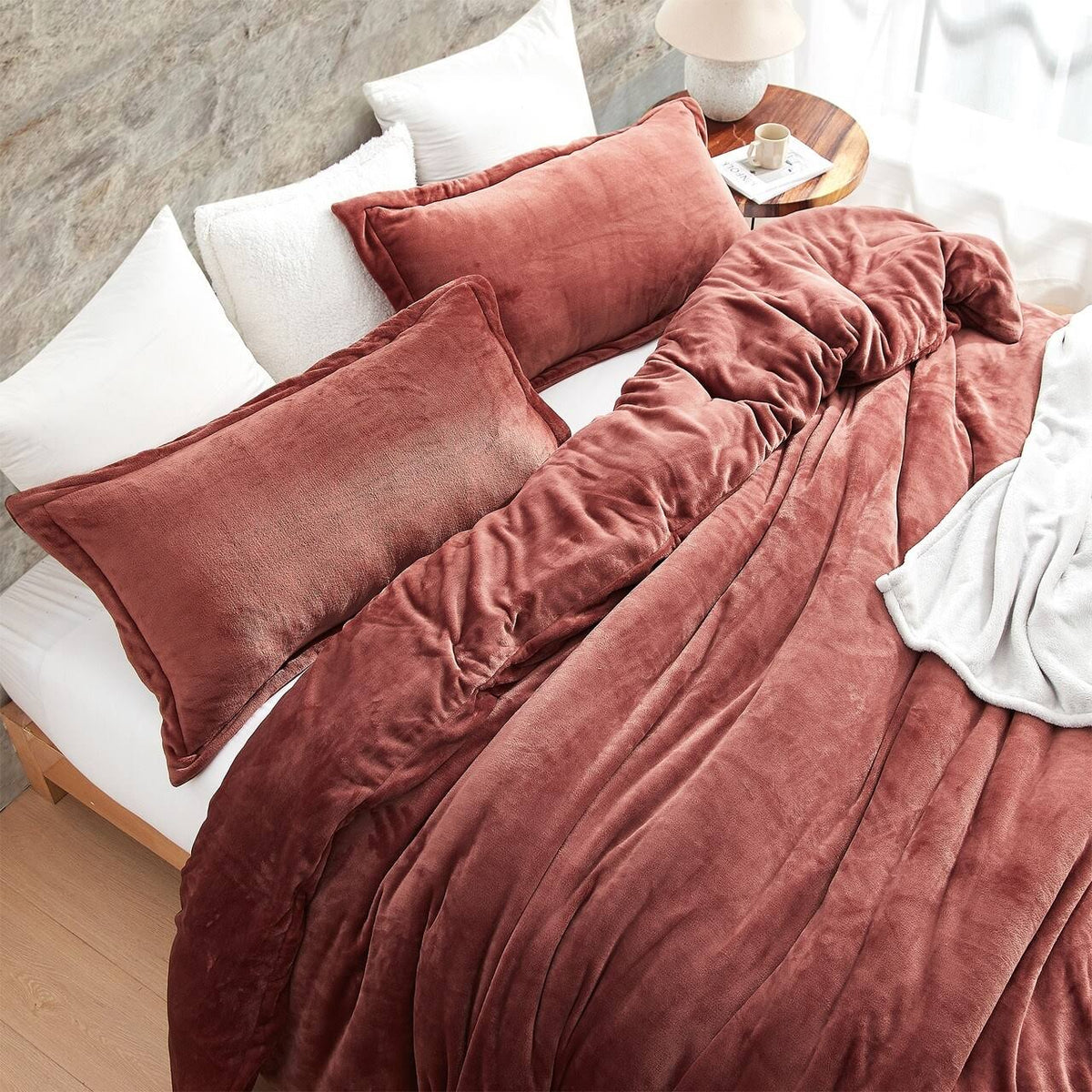 Wait Oh What - Coma Inducer Oversized Duvet Cover Set - Maple Syrup - Queen