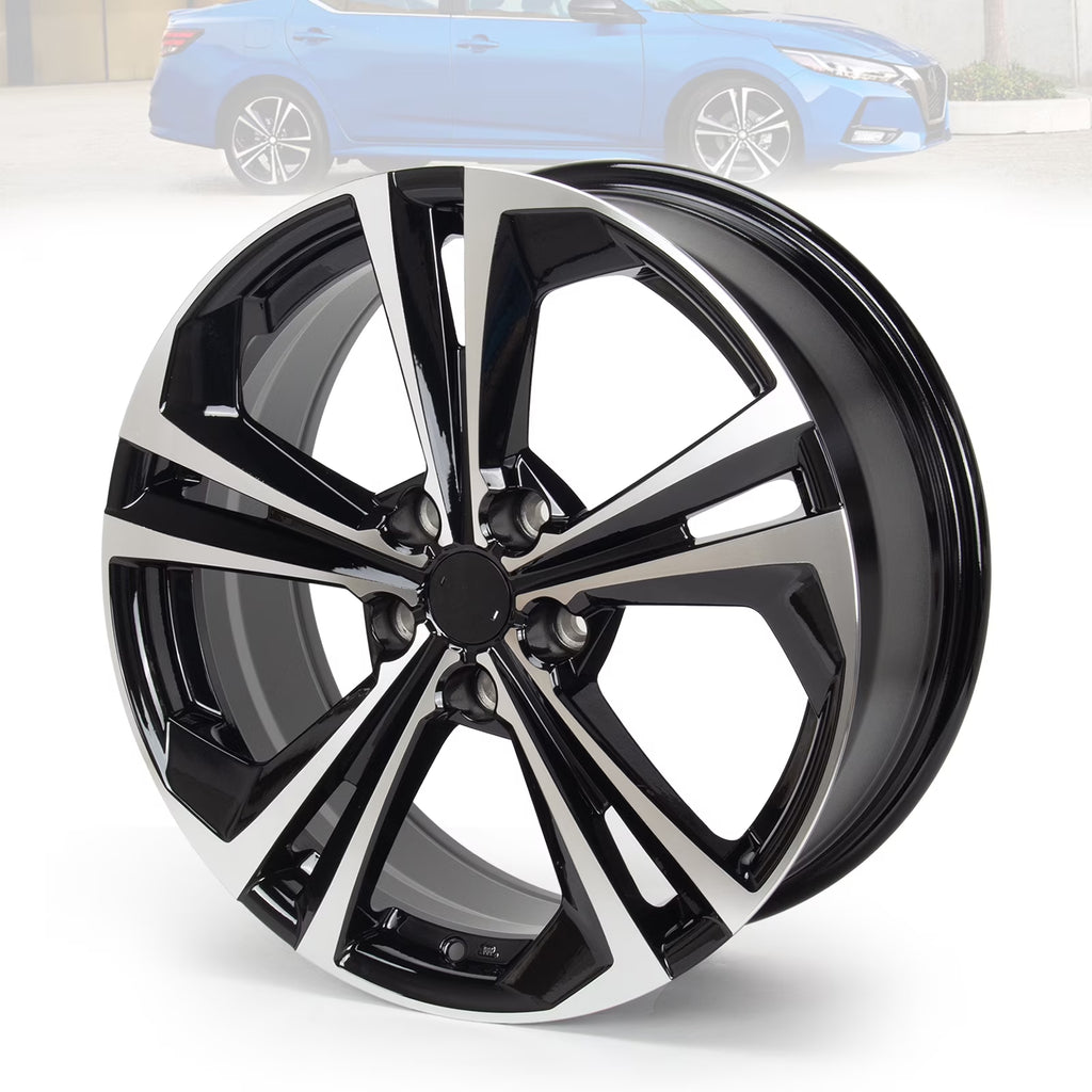 18" Alloy Replacement Wheel 18x7.5 in Rim for Nissan Sentra 2020 2021 2022, OEM Design
