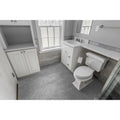 Garland Rug Room Size 5 ft. x 6 ft. Washable Bathroom Carpet Platinum Gray