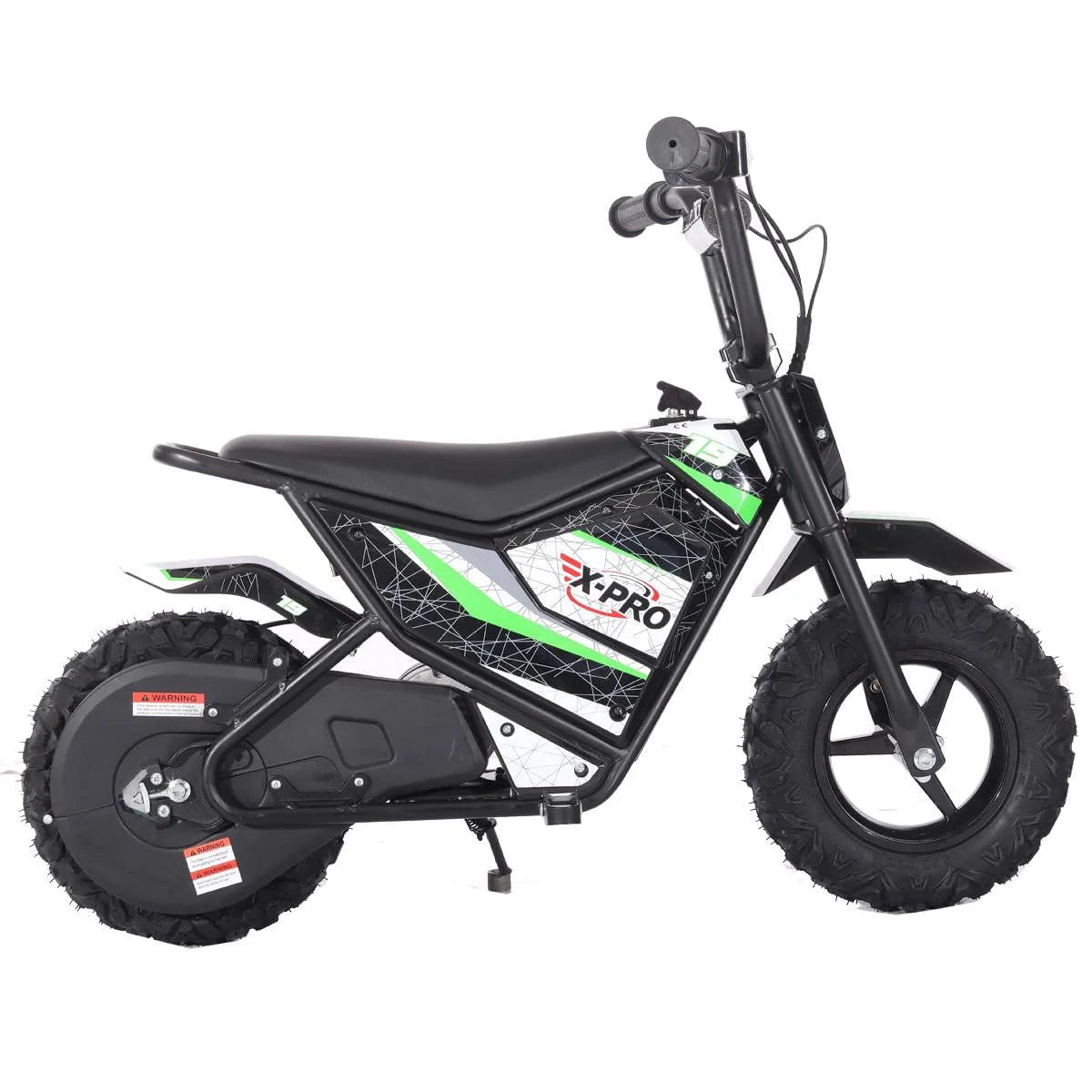 X - Pro XP250E 250W 24V Electric Dirt Bike with Chain Drive! 6.5" Wheels! Rear Disc Brakes!